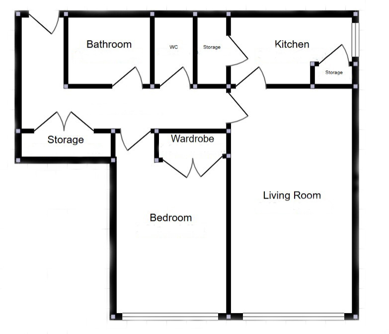 Lot: 170 - VACANT FLAT FOR INVESTMENT OR OCCUPATION - Floor Plan